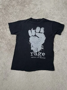 Vintage Mens Tshitr Rage 2010 Again the Machine band tee rock, Goth Emo Size M - Picture 1 of 6