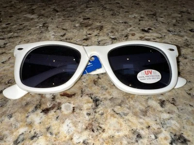 Gafas de sol polarizadas TAIWÁN protegen 100 % UVA y UVB marco blanco hombres mujeres NUEVO Foto 1 de 4