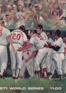 1971 World Series program - Pittsburgh Pirates at Baltimore Orioles - Picture 1 of 1