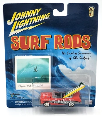 2001 Johnny Lightning Surf Rods South Bay Bandits Flippin' Out Grannis Surf Card - Image 1 of 4