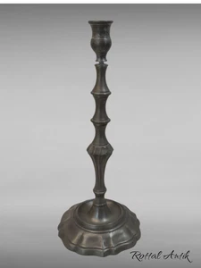 87259 Gorgeous Antique WMF PEWTER ALTAR CHANDELIER Candlestick 30cm - Picture 1 of 4