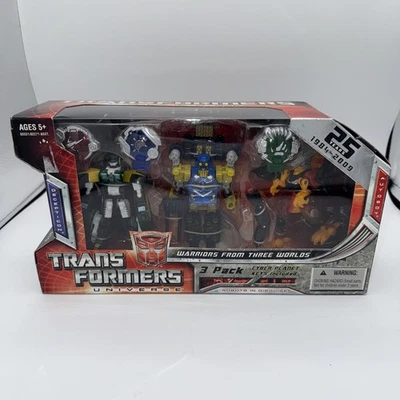 Transformers UNIVERSE 3PK WARRIORS from THREE WORLDS Set SCATTERSHOT Ransack NEW - Image 1 of 4
