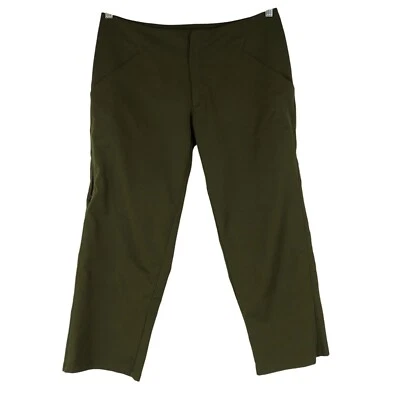 NAU - WOMEN'S 8 - OLIVE GREEN RECYCLED POLYESTER PANTS W/ FRONT POCKETS - Image 1 of 4
