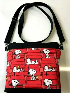 Snoopy Ente Canvas Tasche Made in USA Handarbeit Umhängetasche Tasche Handtasche Schulter - Bild 1 von 5