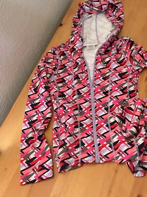 American Girl Pink Girls Feeling Fierce Hooded Full Zip Jacket Coat Size S (7-8) - Image 1 of 4