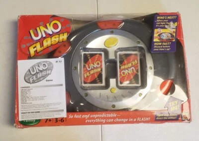 Uno FLASH Electronic Card Game 2007 Mattel (TESTED & WORKS, READ DESC) - Image 1 of 4