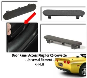 1997-04 Corvette C5 Door Panel Access Plug Cover Black Z06 Coupe Convertible NEW - Picture 1 of 3