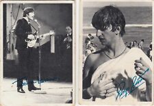 SA: 1964 Topps Beatles B&W Cards (2) #150 Ringo & #135 John Lennon - VG
