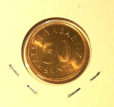1992 Estonia 50 Senti Coin   Uncirculated--See Photos - Image 1 of 2