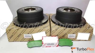 丰田 Land Cruiser 93-97 雷克萨斯 LX450 96-97 正品后刹车转子和垫 — 第 1/4 张图片