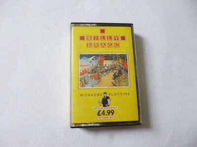 BILLY BRAGG ~ WORKERS PLAYTIME ~ GO! DISCS 1988 UK INDIE ROCK CASSETTE TAPE - Image 1 of 4