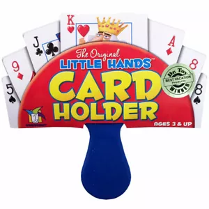 Little Hands Card Holder - Children's Plastic Playing Card Game Holder - Picture 1 of 3