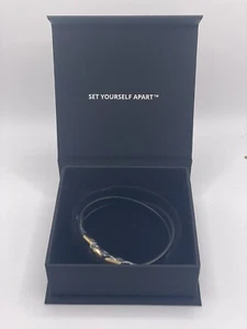Manssion Amalfi Double Small Bracelet Gun Gold Double Wrap Small Size - NEW! - Picture 1 of 5
