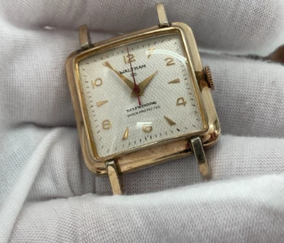 Vintage Waltham 25 Jewel 10K Gold Plated Mens Watch Self Winding Running 1583N - Image 1 of 4