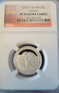 2012-S 25c Silver Denali NP Quarter NGC PF70 DCAM - Picture 1 of 1