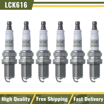 For 2001 2002 2003 2004 2005 2006 BMW 330Ci 6X NGK Spark Plug - Image 1 of 4