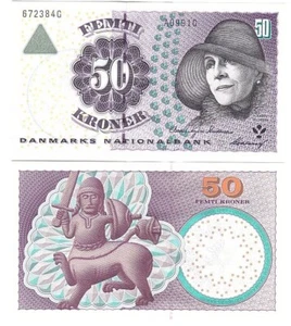 Denmark - 50 Kroner 1999 UNC Pick 55a(1) Lemberg-Zp - Picture 1 of 1