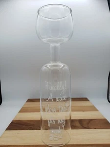 BigMouth Inc Ultimate Extra Large Wine Bottle Glass 750ml Funny Gag Gift - Picture 1 of 4