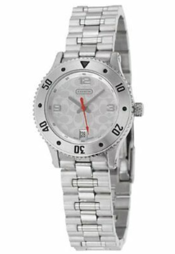Orologio Nuovo con Etichette Coach Firma Donna Acciaio Inox Bracciale Quarzo 14501196 $258