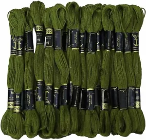 Anchor Threads Hand Embroidery Stranded Cotton Thread Cross Stitch Sewing Green - Picture 1 of 5