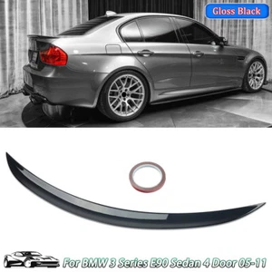 Painted Black MP For 2006-11 BMW E90 Sedan 328i 335i 3 Series Rear Trunk Spoiler - Picture 1 of 13