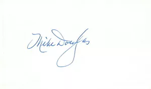 Mike Douglas Sänger signiertes Autogramm 5 x 3 Index PSA DNA - Bild 1 von 3