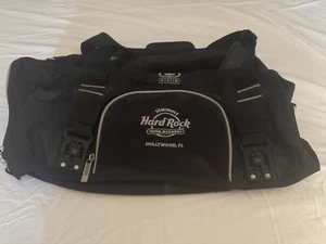 Hard Rock Cafe Vintage Heavy Canvas Duffel / Gym Bag W/3 Pockets - Picture 1 of 12