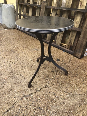 Art Deco Bistro Cafe Table C. 1910-1920 By Toledo Metal company Cover