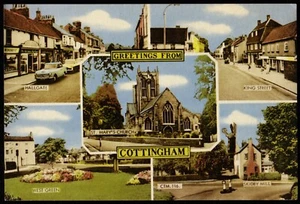 Cottingham St. Marys Church Yorkshire Multi View Frith Postcard - Picture 1 of 2