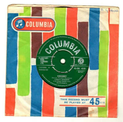 JIMMIE RODGERS - BIMBOMBEY / YOU UNDERSTAND ME. UK ORIG 1958 7" & CO/SL. N/MINT - Image 1 of 4