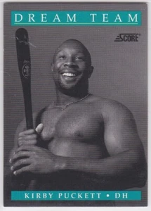 M) 1991 Score Baseball Trading Card - Kirby Puckett #891 Dream Team - Picture 1 of 2