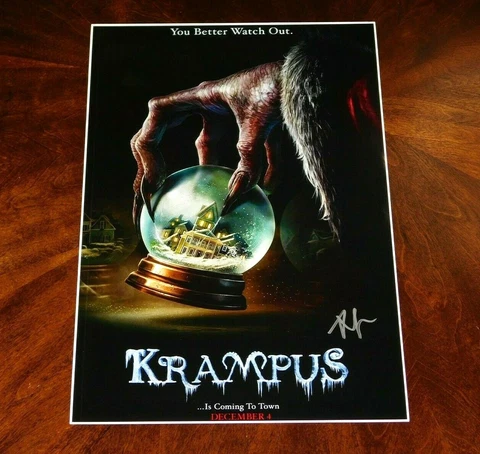 ADAM SCOTT SIGNED KRAMPUS 12X18 POSTER HORROR!!! Cover