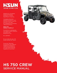 Hisun HS 750 Crew UTV 4-Sitzer Servicebesitzer & Teile CD HS700UTV-5 HS750UTV-5 - Bild 1 von 1