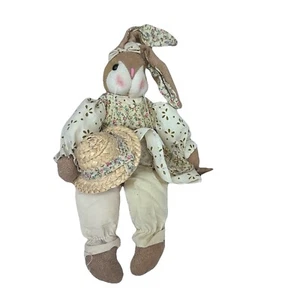 De colección Estante Sentado Primavera Pascua Conejo Conejo Country chic Cottagecore Pradera - Imagen 1 de 6