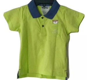 Lupilu Toddler Boys Polo Shirt Size 6-12 M Green-100% Cotton - Picture 1 of 5