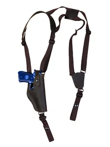 NEW Barsony Vertical Brown Leather Shoulder Holster Ruger Star Full Size 40 45 - Picture 1 of 7