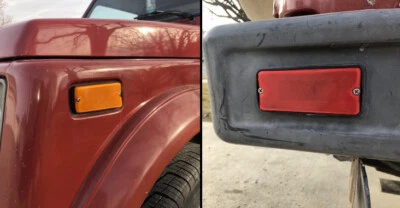 Juego de luces marcadoras laterales flexibles para Suzuki Samurai impresas en 3D. Foto 1 de 4