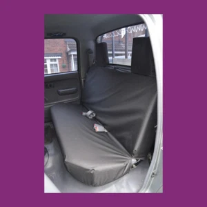 Black Waterproof Tailored Rear Bench Seat Cover FOR Toyota Hilux 2002-2005 - Picture 1 of 2