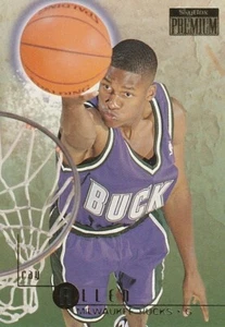 1996-97 SkyBox Premium #63 Ray Allen RC Milwaukee Bucks Uconn Huskies - Picture 1 of 2