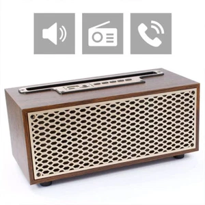 Tragbarer Bluetooth Lautsprecher Soundstation Musikbox TWS BT AUX USB TF Retro - Bild 1 von 17