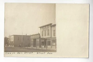1908 View on Main Street, Stuart, Nebraska RPPC - Picture 1 of 2