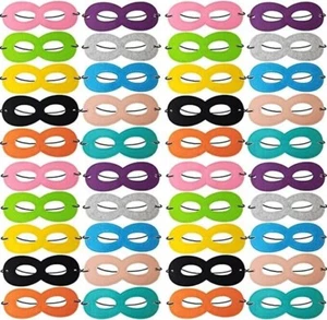 PARTY EYE MASK 100 / ASSORTED COLORS / PARTY MASK / ADULT & CHILD - DAILY SHIP - Bild 1 von 5