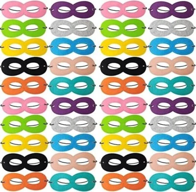 PARTY EYE MASK 100 / ASSORTED COLORS / PARTY MASK / ADULT & CHILD - DAILY SHIP - Image 1 of 4