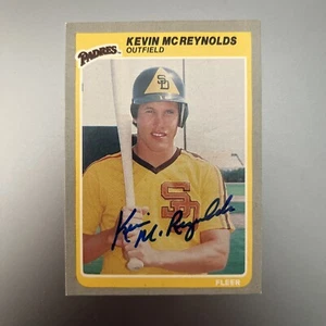 Tarjeta de béisbol firmada autografiada por Kevin Mcreynolds 1985 Fleer - Imagen 1 de 1