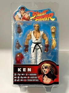 CAPCOM 2005 SOTA Toys Street Fighter 15th Ken (White) 6" Action Figure Round 2 - Picture 1 of 7