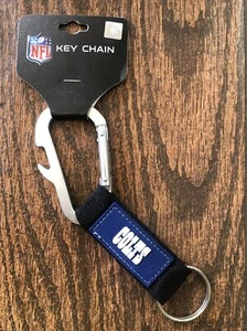 NFL Indianapolis Colts Official Carabiner Climbing Keychain Bottle Opener - Picture 1 of 2