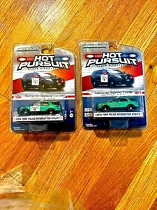 1/64 2 California Highway Patrol Super Green Machines Super Rare! - Picture 1 of 5