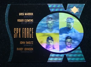 1997 SP SPx Force Greg Maddux Roger Clemens John Smoltz Randy Johnson # /500 - Picture 1 of 2