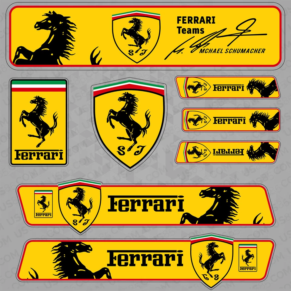 For Ferrari S.p.A. Sport Super Car Sticker 3D Decal Logo Stripe Decoration Gift Foto 1 de 3