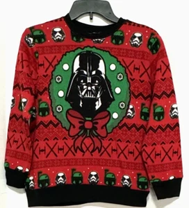 Suéter De Colección Adolescentes Talla M Darth Vader Navidad Rojo Manga Larga Feo Navidad - Imagen 1 de 7